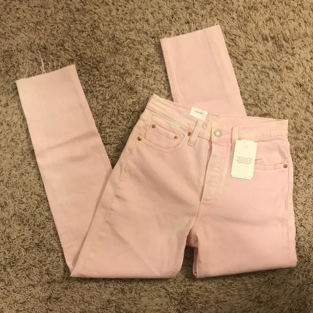 Levi 501’s! Light Pink Skinny Stretch Original Fit Jeans NWT!